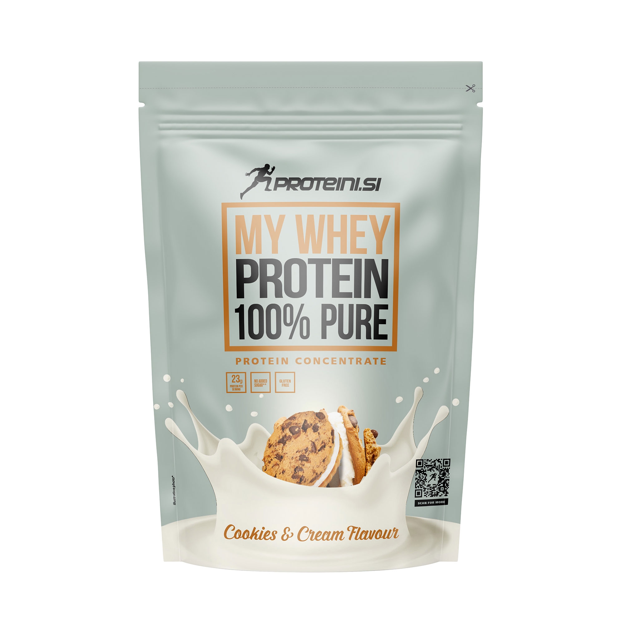 PROTEINI.SI MY WHEY PROTEIN 100% PURE, 300g, Cookies & Cream